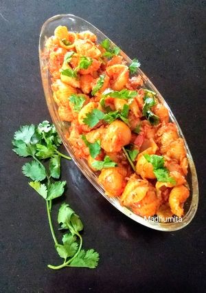 A picture of Macaroni Pasta (Indian Style).