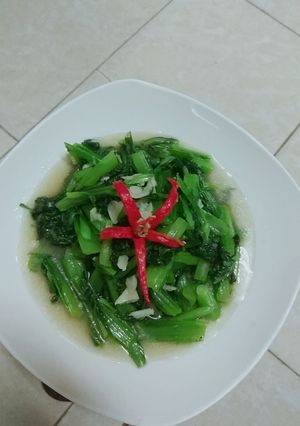 Hình của món Rau cải xào tỏi ngon mê ly.