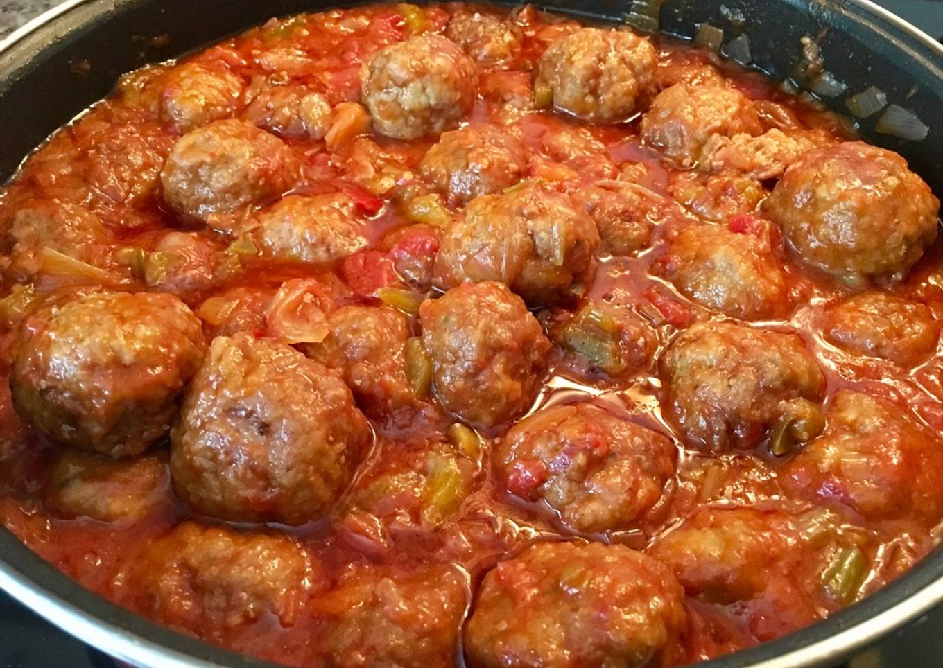 Albóndigas de ternera con verduras