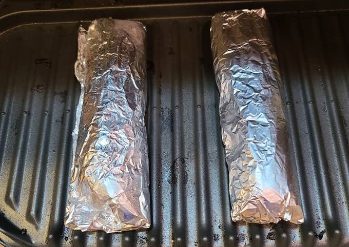 George Foreman Reheat Frozen Burritos