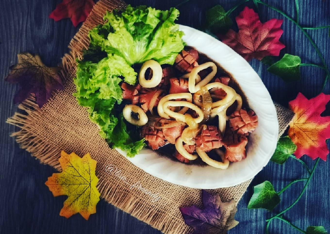 Cumi Sosis Saos Teriyaki