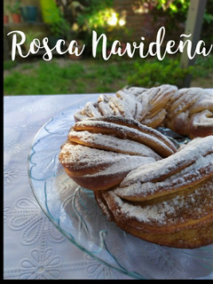 Una foto de Rosca Navideña