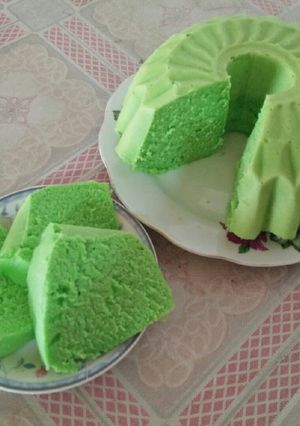 Foto resep Bolu Kukus Pandan Santan