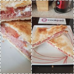 A picture of My Corned Beef on Toast & Tomatoes.