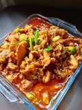 Kulit Ayam Masak Merah