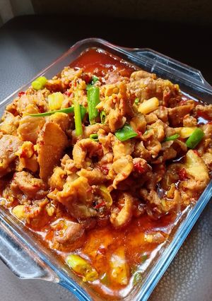 Foto resep Kulit Ayam Masak Merah