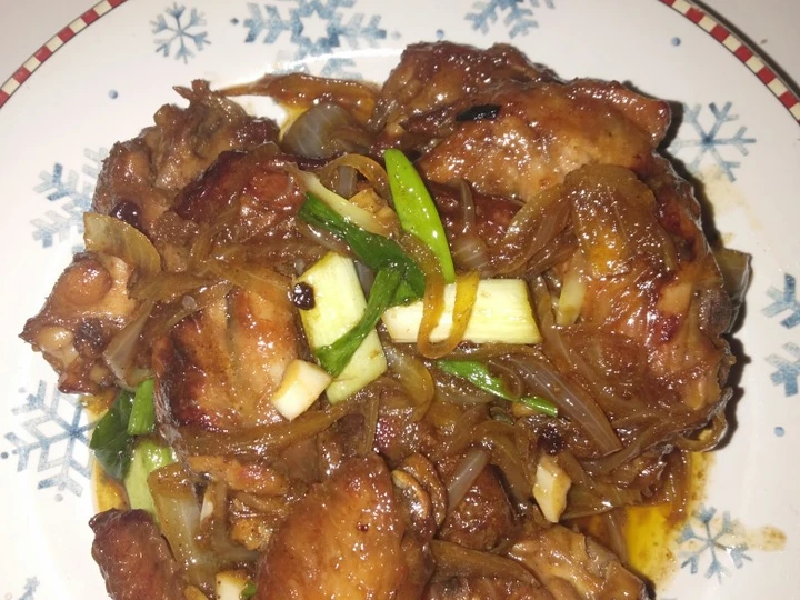 Langkah Mudah untuk Membikin Resep Chicken wings with honey butter sauce |Sayap goreng mentega madu yang Sempurna Anti Ribet, Lezat