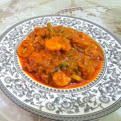 A picture of Jhingi ka kalda (Prawn masala).