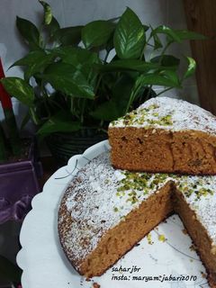 عکسی از دستور کیک شیره خرما