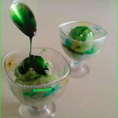 A picture of Mint ice-cream.
