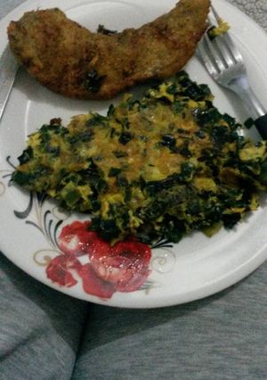 Una foto de Tortilla de cebolla de verdeo 😄