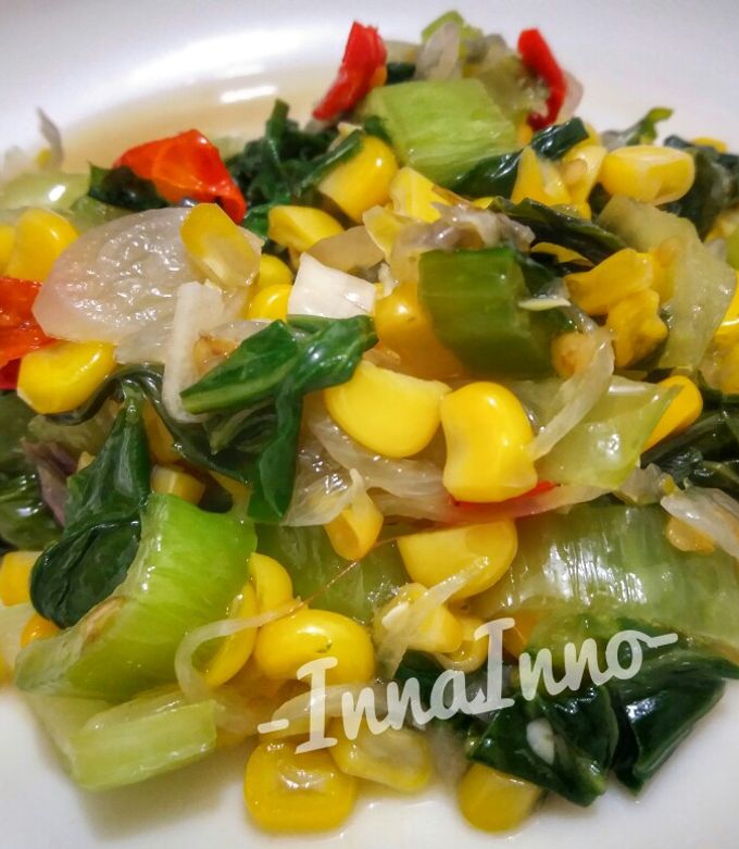 Foto resep Tumis pokcoy jagung manis