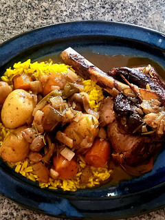 A picture of Roasted Lamb Shanks.
