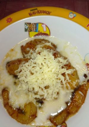 Foto resep Pisang goreng karamel kuah santan