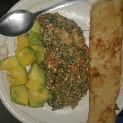 A picture of Sukumawiki with eggs.