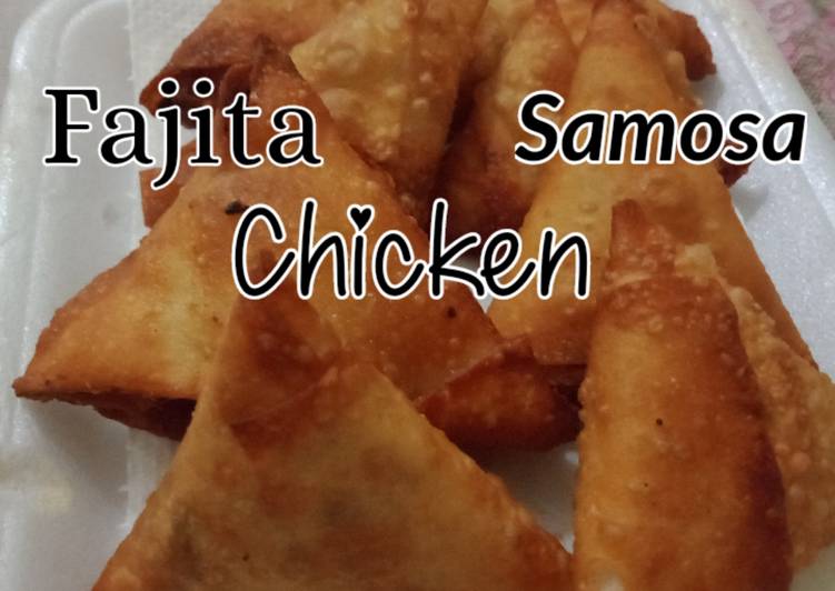 Simple Way to Prepare Quick Fajita Chicken Samosa