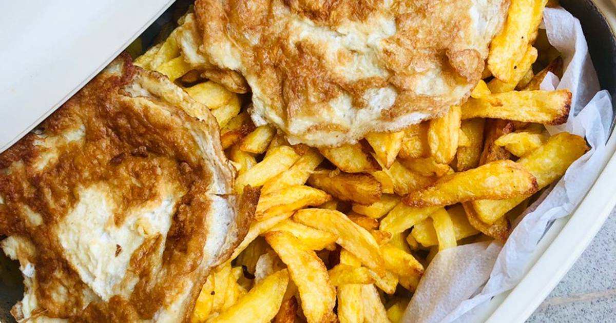 Chips / fries & egg🥔🥚🍳 Recipe by Zainab’s kitchen ️ Cookpad