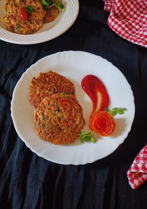 A picture of Makki Ragi Mixed Veggie Pancakes.