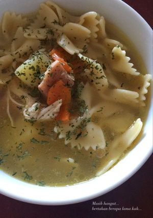 Foto resep Sup Ayam pasta Bowties