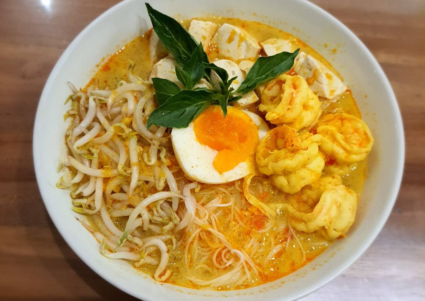 Laksa udang singapur