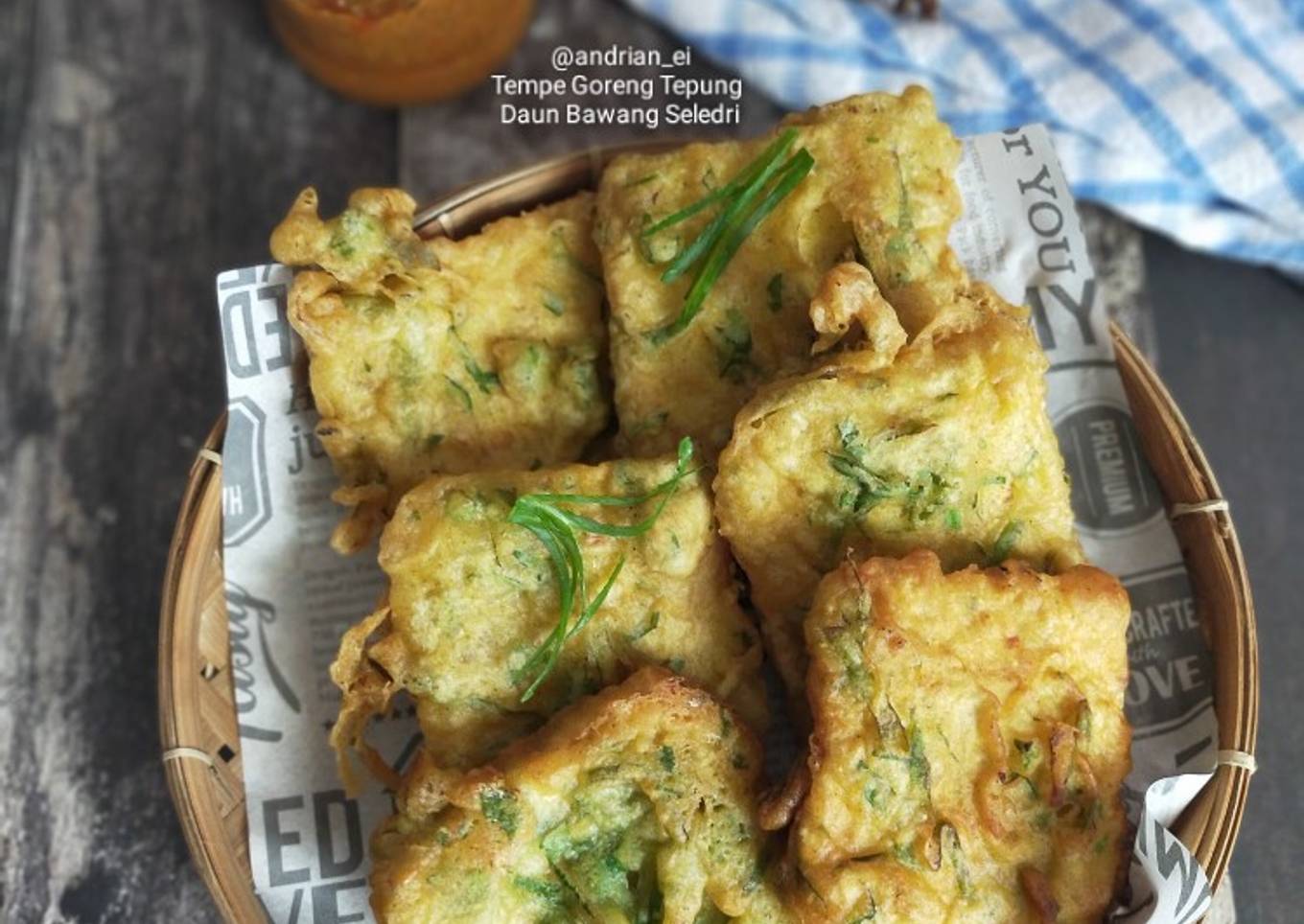 Tempe Goreng Tepung Daun Bawang Seledri