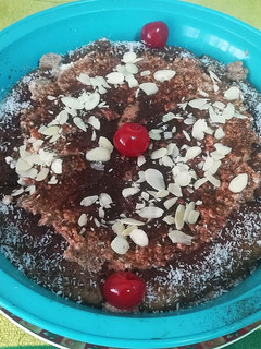 Una foto de Pastel de Tiramisú Rápido y Saludable sin azúcar refinado