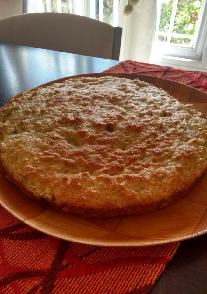 Una foto de Torta de avena y banana 🍌❤️