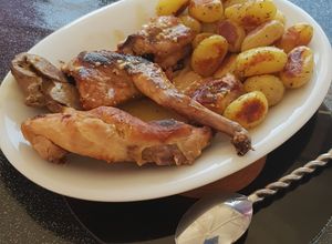 Une photo de °lapin à la moutarde et au miel°
