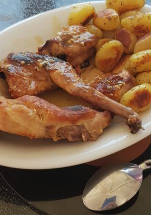 Une photo de °lapin à la moutarde et au miel°