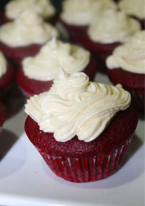 صورة لوصفة كب كيك ريد فيليفت Redvelvet