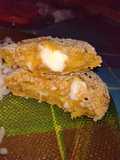 Hamburguesa de calabaza con corazón de queso