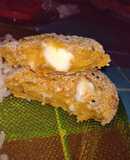 Hamburguesa de calabaza con corazón de queso