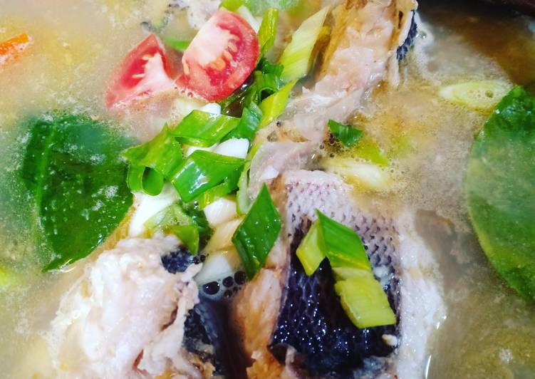 Langkah Mudah untuk Menyiapkan Sup ikan ekor kuning no MSG, Lezat