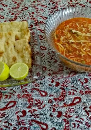 عکسی از دستور سوپ نودل