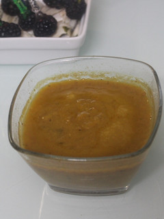 Una foto de Crema de calabacines con beicon