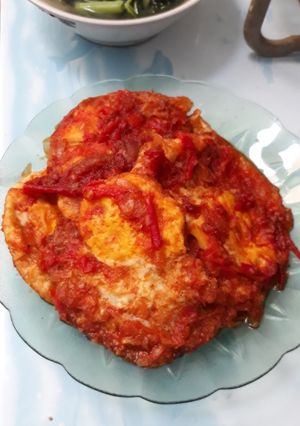 Foto resep Telor ceplok balado