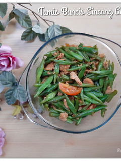 Foto resep Tumis Buncis Cincang Ayam