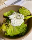 Ensalada verde de jitomate orgánico
