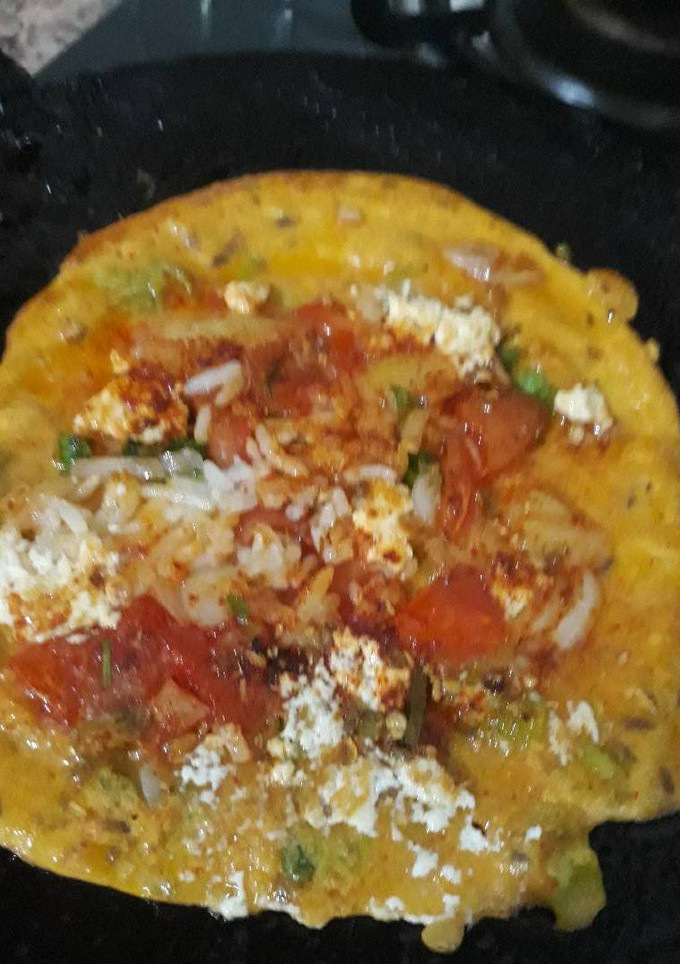 चावल पनीर पैनकेक (Rice Paneer Pancake recipe in hindi) रेसिपी मुख्य फोटो