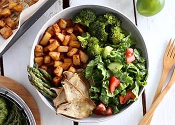 Ultimate, Prepare Roasted potatoes and mushroom  Home Style