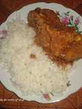 Pollo asado al maní