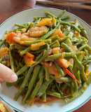 Đỗ Xào Cà Chua Tóp Mỡ