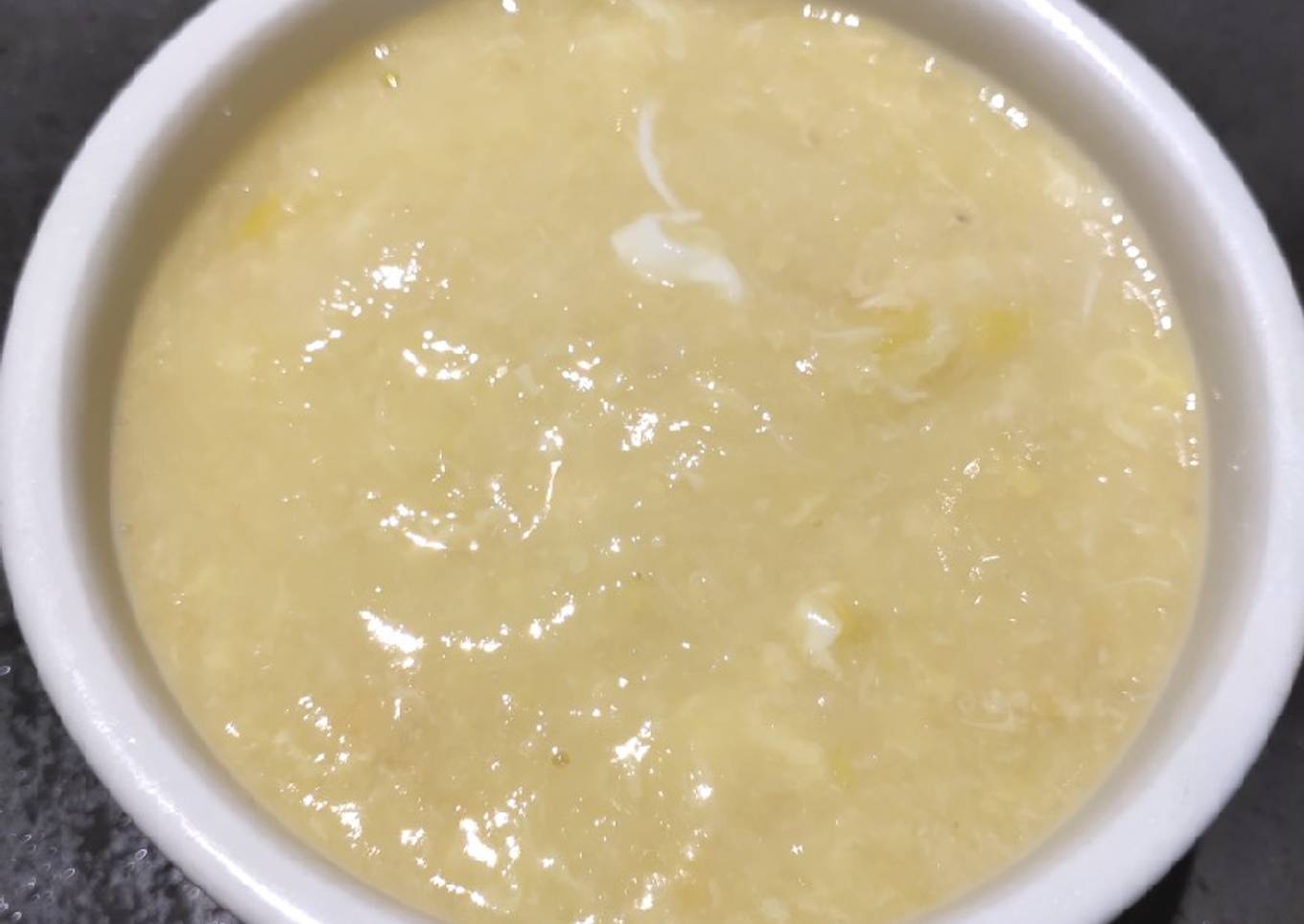 Creamy Corn Soup with Eggs