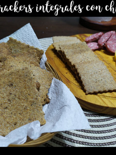 Una foto de Crackers integrales con chía