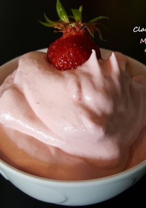 Une photo de Mousse à la fraise au Thermomix®