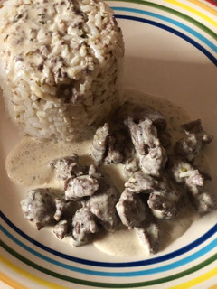 Una foto de Carne a la Crema