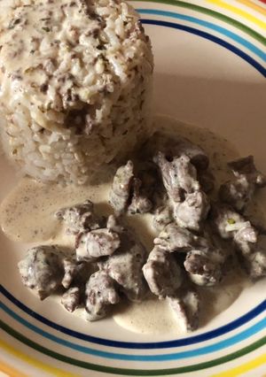 Una foto de Carne a la Crema