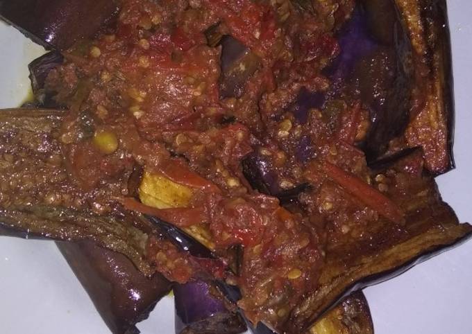 Ternyata ini loh! Bagaimana cara memasak Terong ungu siram sambeL Terasi..😁 dijamin sedap