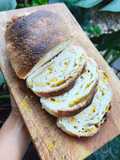 Roti Soft Sourdough dengan Pisang