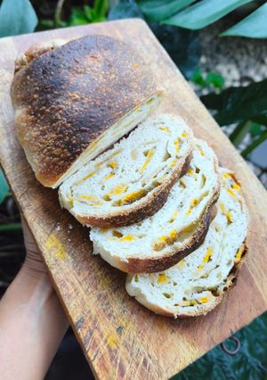 Foto resep Roti Soft Sourdough dengan Pisang
